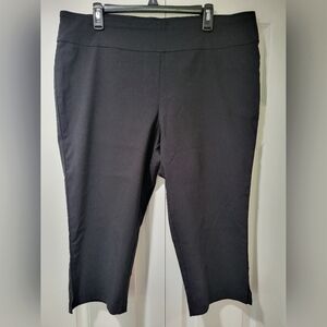 Maurices black cropped bengaline pants, size XXL